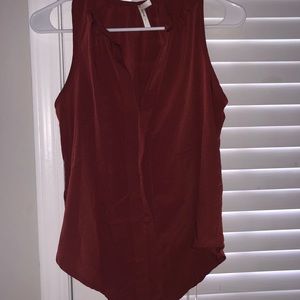 Burgundy tank